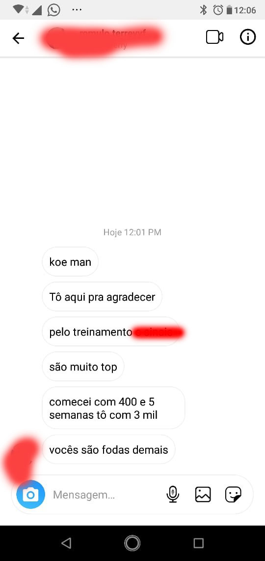 Depoimento de cliente